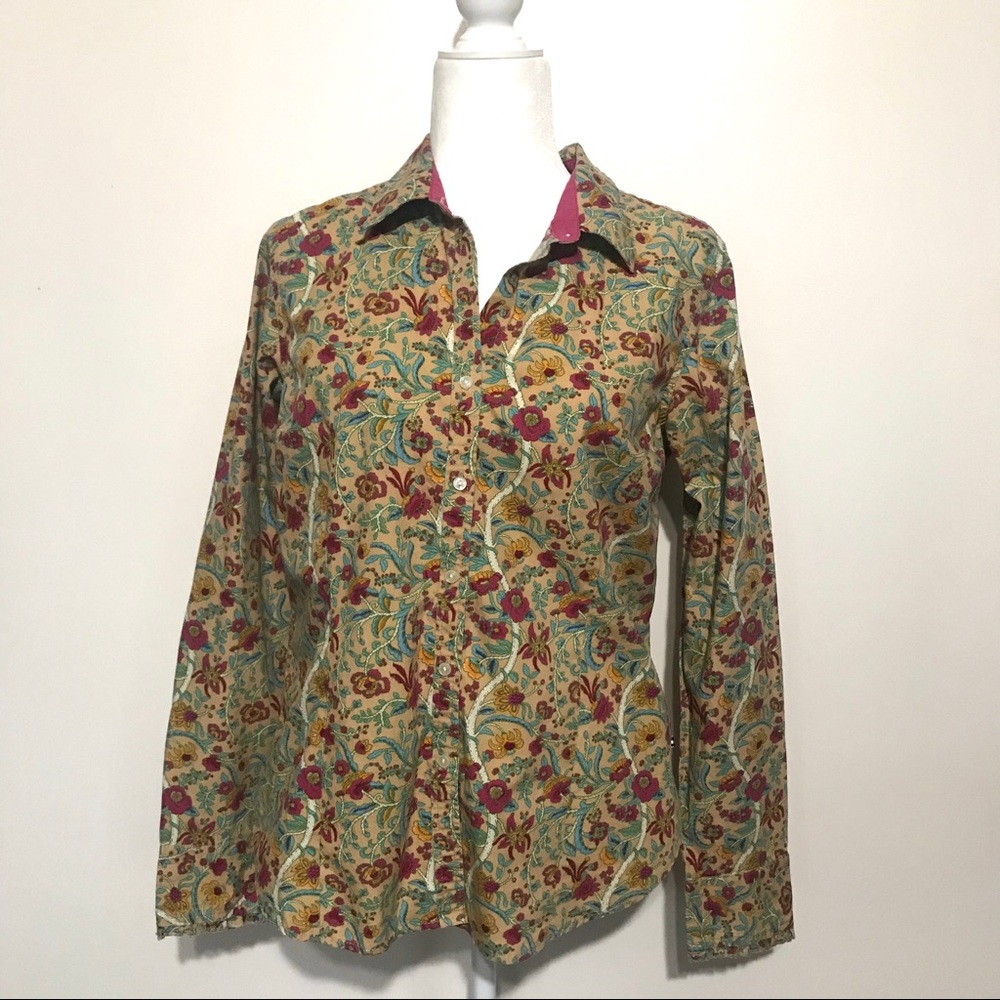 IZOD Button Down Floral Shirt